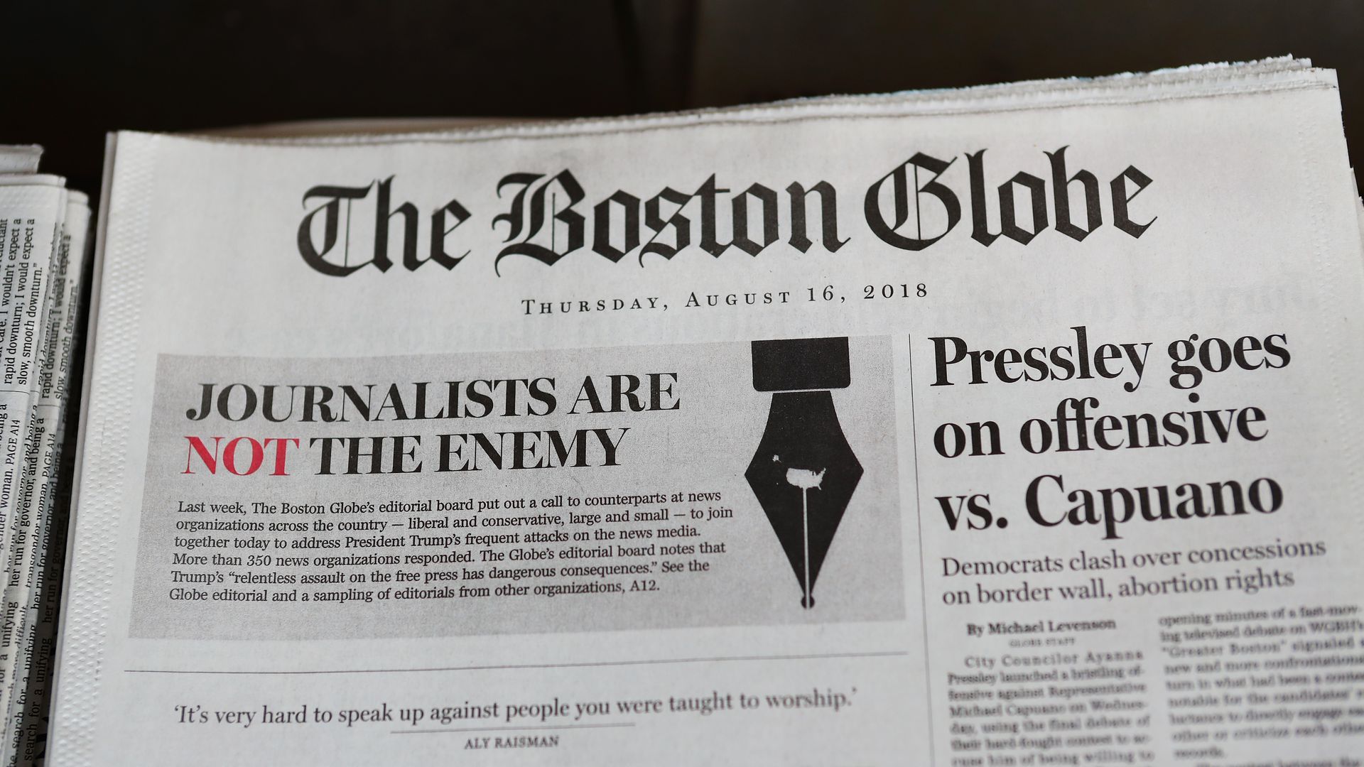 The Boston Globe editorial ago 2018
