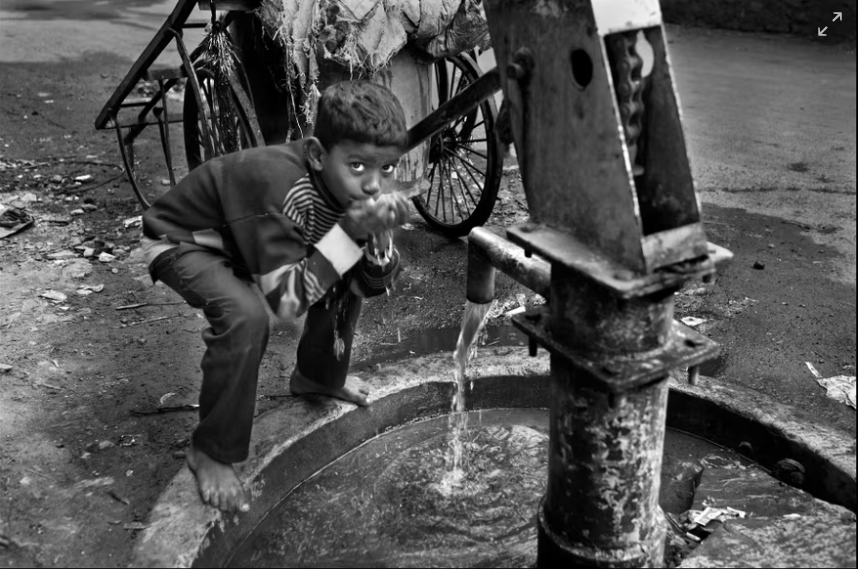 agua contaminada